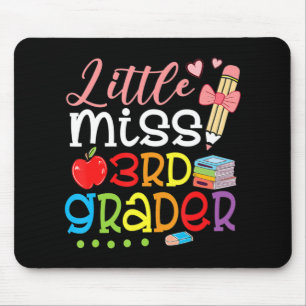 Kleine Miss 3. Klasse zurück zu Schulmädchen Dritt Mousepad
