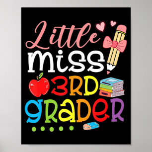Kleine Miss 3. Klasse zurück zu Schulmädchen Dritt Poster