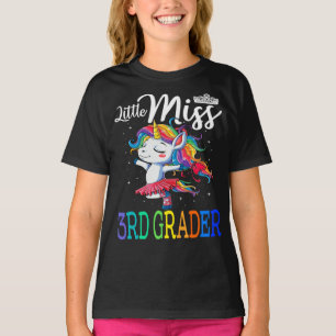 Kleine Miss 3rd Grader Unicorn T-Shirt