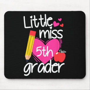 Kleine Miss 5. Klasse Erster Tag Hallo Fünfte Klas Mousepad