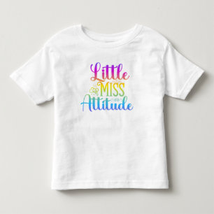 Kleine Miss Attitude Kinder T-Shirts