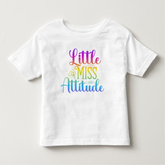 Kleine Miss Attitude Kinder T-Shirts (Vorderseite)