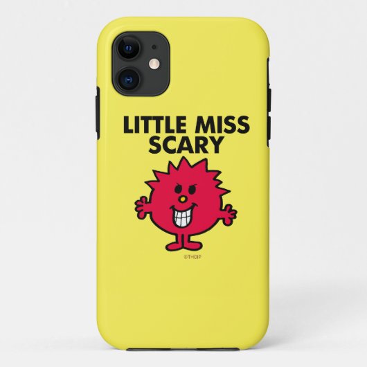 Kleine Miss Beängstigend | Schwarze Schrift Case-Mate iPhone Hülle (Rückseite)