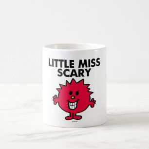 Kleine Miss Beängstigend   Schwarze Schrift Kaffeetasse