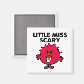 Kleine Miss Beängstigend | Schwarze Schrift Magnet (Vorderseite/Rückseite)