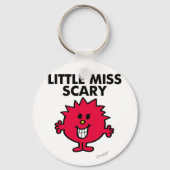 Kleine Miss Beängstigend | Schwarze Schrift Schlüsselanhänger (Vorderseite)
