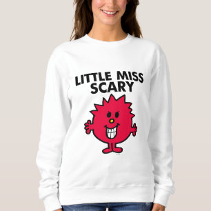 Kleine Miss Beängstigend Schwarze Schrift Sweatshirt