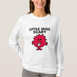 Kleine Miss Beängstigend   Schwarze Schrift T-Shirt