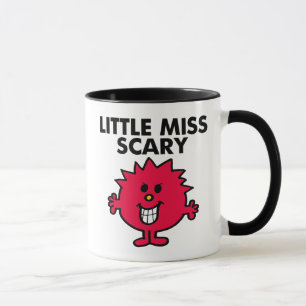 Kleine Miss Beängstigend   Schwarze Schrift Tasse