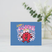 Kleine Miss Beängstigend | Valentine Feiertagspostkarte (Stehend Vorderseite)