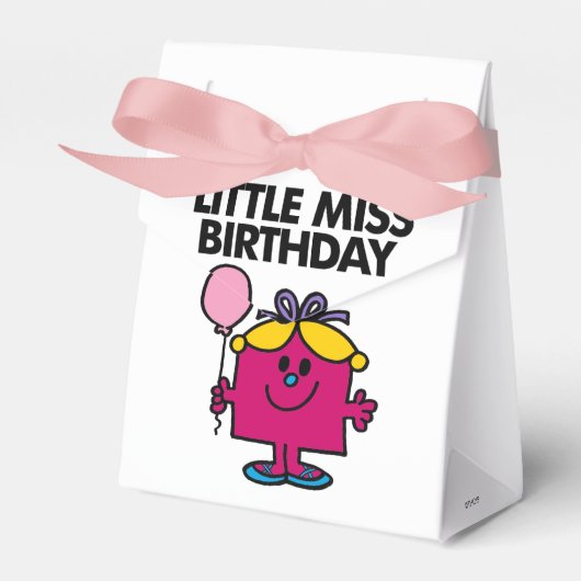 Kleine Miss Birthday mit rosa Ballon Geschenkschachtel (Vorderseite)