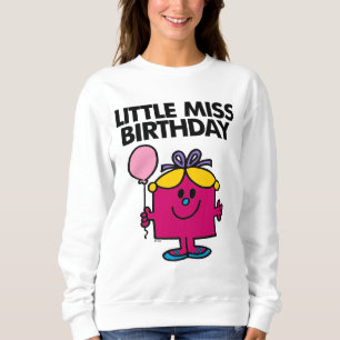 Kleine Miss Birthday mit rosa Ballon Sweatshirt