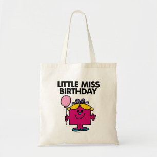 Kleine Miss Birthday mit rosa Ballon Tragetasche