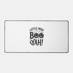 Kleine Miss Boo Yah Vintage Halloween-Shirt-Design Schreibtischunterlage