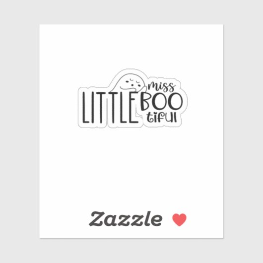 Kleine Miss Bootiful Retro Classic Aufkleber (Blatt)