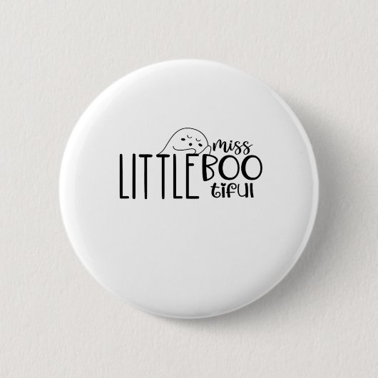 Kleine Miss Bootiful Retro Classic Button (Vorderseite)
