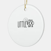 Kleine Miss Bootiful Retro Classic Keramik Ornament (Links)