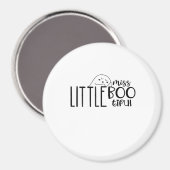 Kleine Miss Bootiful Retro Classic Magnet (Vorderseite/Rückseite)