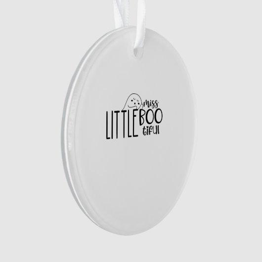 Kleine Miss Bootiful Retro Classic Ornament (Vorderseite)