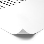 Kleine Miss Bootiful Retro Classic Poster (Ecke)