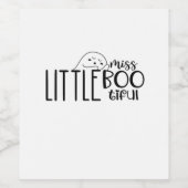 Kleine Miss Bootiful Retro Classic Weinetikett (Einzelnes Label)