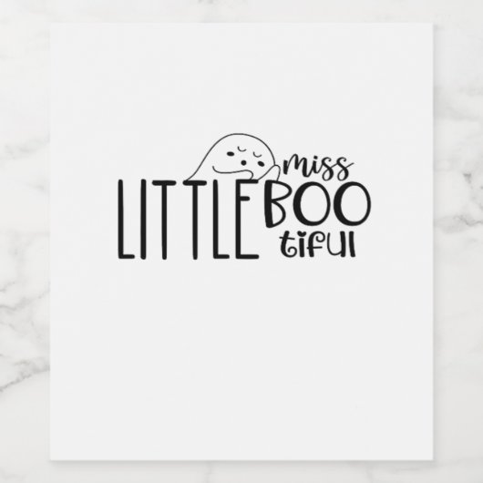 Kleine Miss Bootiful Retro Classic Weinetikett (Einzelnes Label)