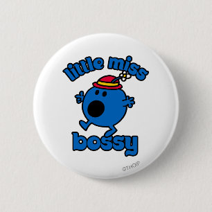 Kleine Miss Bossy unterwegs Button