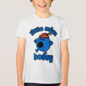 Kleine Miss Bossy unterwegs Tri-Blend Shirt (Vorderseite)