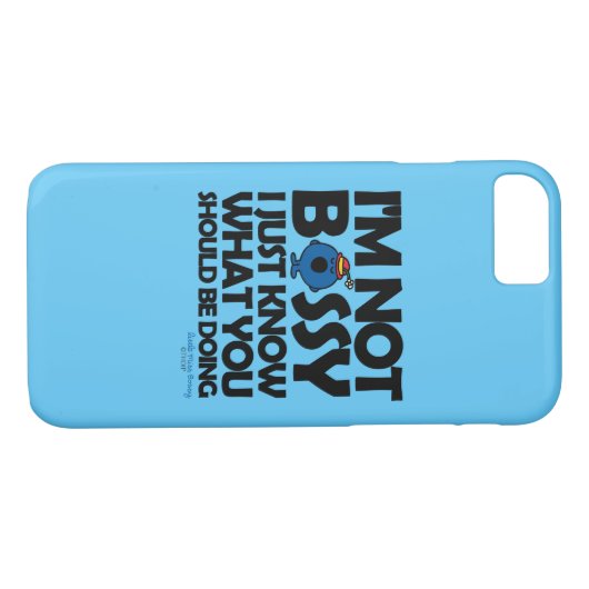 Kleine Miss Bossy weiß nur Case-Mate iPhone Hülle (Rückseite (Horizontal))