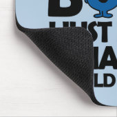 Kleine Miss Bossy weiß nur Mousepad (Ecke)