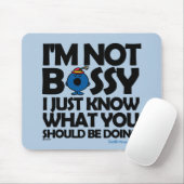 Kleine Miss Bossy weiß nur Mousepad (Mit Mouse)