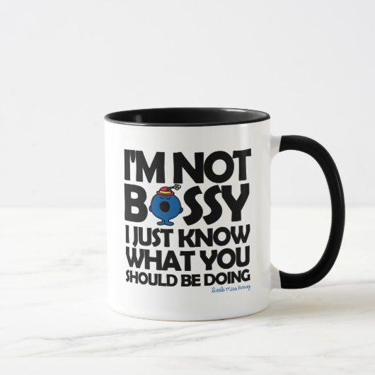 Kleine Miss Bossy weiß nur Tasse (Rechts)
