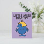 Kleine Miss Brainy Stehend Still Postkarte (Stehend Vorderseite)