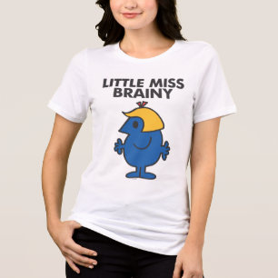 Kleine Miss Brainy Stehend Still Tri-Blend Shirt