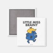 Kleine Miss Brainy unterwegs Magnet (Vorderseite/Rückseite)