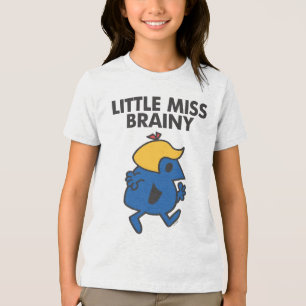 Kleine Miss Brainy unterwegs Tri-Blend Shirt