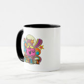 Kleine Miss Chatterbox & farbenfrohe Wirbel Tasse (Vorderseite Links)