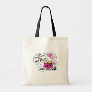 Kleine Miss Chatterbox sagt, ich Liebe Sie Tragetasche