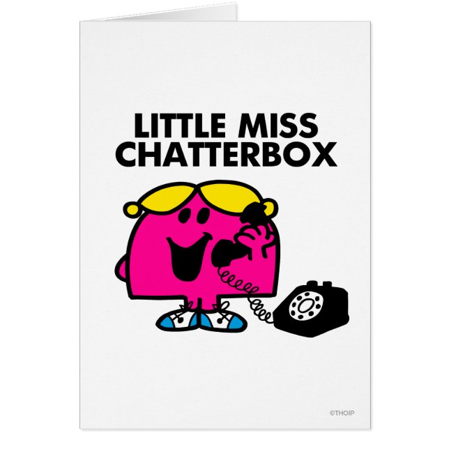Kleine Miss Chatterbox und schwarzes Telefon (Vorne)