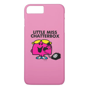 Kleine Miss Chatterbox und schwarzes Telefon Case-Mate iPhone Hülle