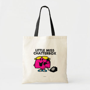 Kleine Miss Chatterbox und schwarzes Telefon Tragetasche