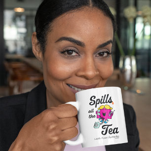 Kleine Miss Chatterbox verschüttet den ganzen Tee Kaffeetasse