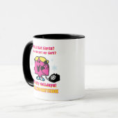 Kleine Miss Chatterbox Weihnachtsliste Tasse (Vorderseite Links)
