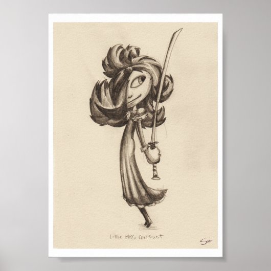Kleine Miss-Conduct Print Poster (Vorne)
