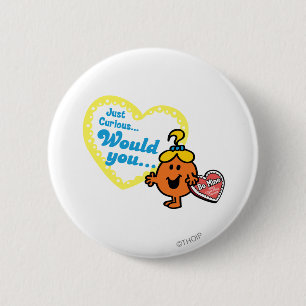 Kleine Miss Curious Valentine's Day Wish Button