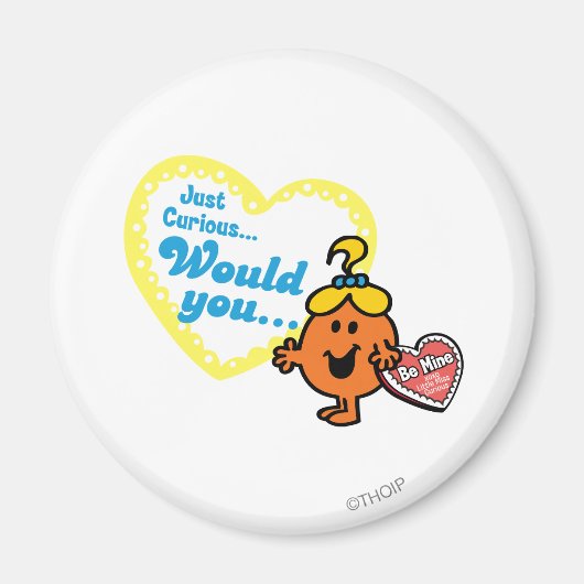 Kleine Miss Curious Valentine's Day Wish Magnet (Vorne)