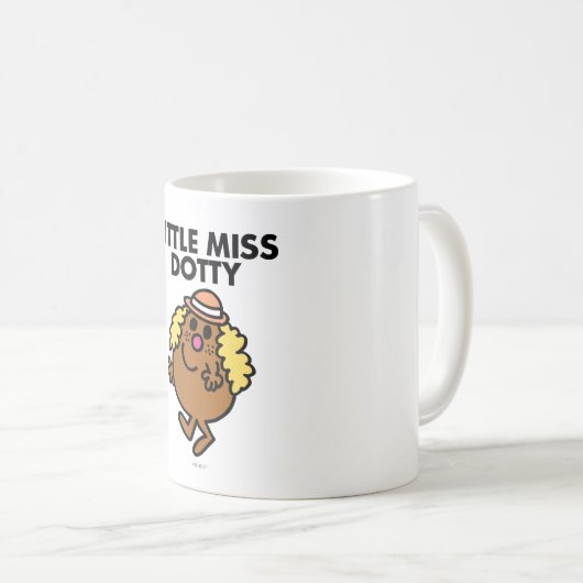 Kleine Miss Dotty Waving Kaffeetasse (VorderseiteRechts)