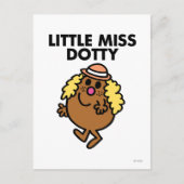 Kleine Miss Dotty Waving Postkarte (Vorderseite)