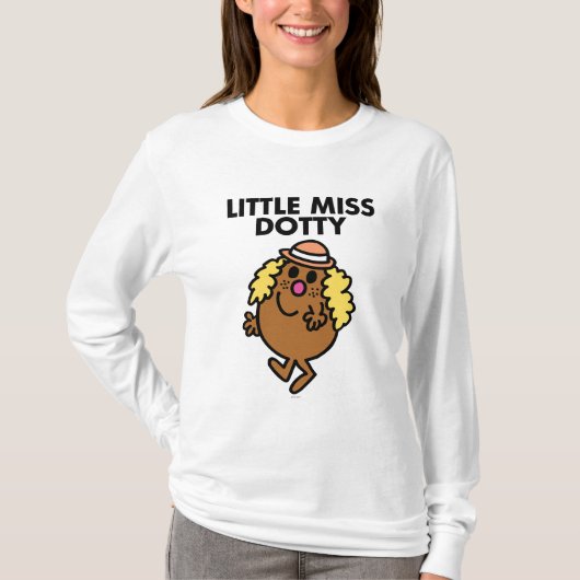 Kleine Miss Dotty Waving T-Shirt (Vorderseite)
