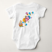 Kleine Miss Extrem Niedlich glückliche Ostereier K Baby Strampler (Rückseite)